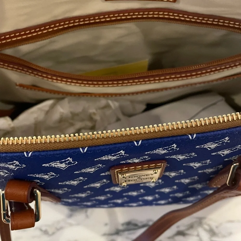 Dooney & Bourke Toronto Blue Jays MLB Baseball Shopper Tote Sports NWT Preppy